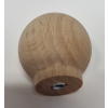 Gałka drewniana 30mm bukowa, surowa, kulka